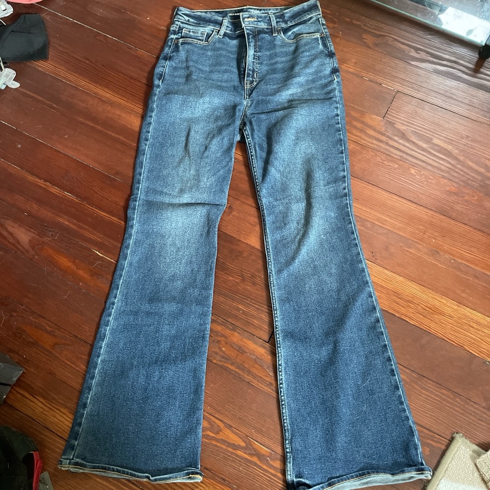 Old Navy High Rise Dark Wash Flare Jean